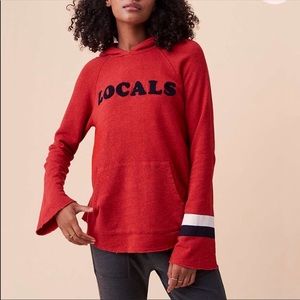 Sundry red Locals hoodie sweatshirt ~ medium ~ NWT
